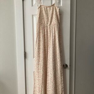 True Craft Floral Jumpsuit - Cream and Pink